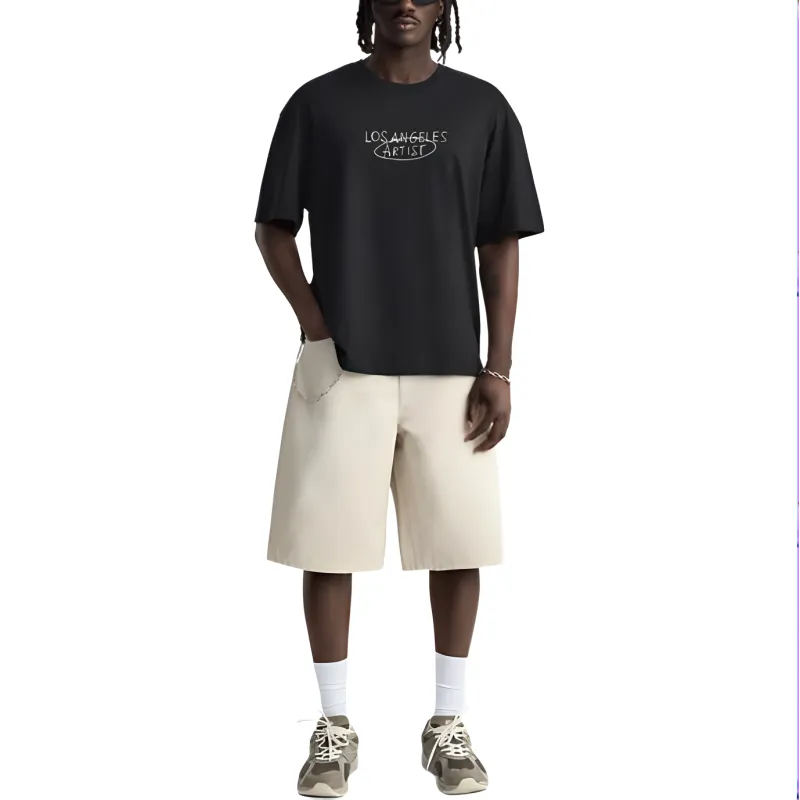 ZARA T Shirts Men Black-2