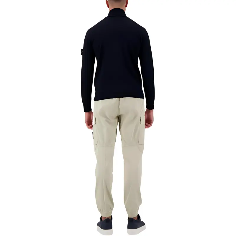 STONE ISLAND Logo Patch Roll Neck Jumper-3