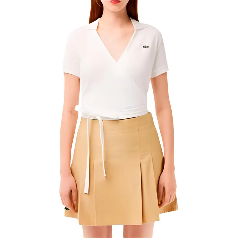LACOSTE Wrap style Polo Top-1