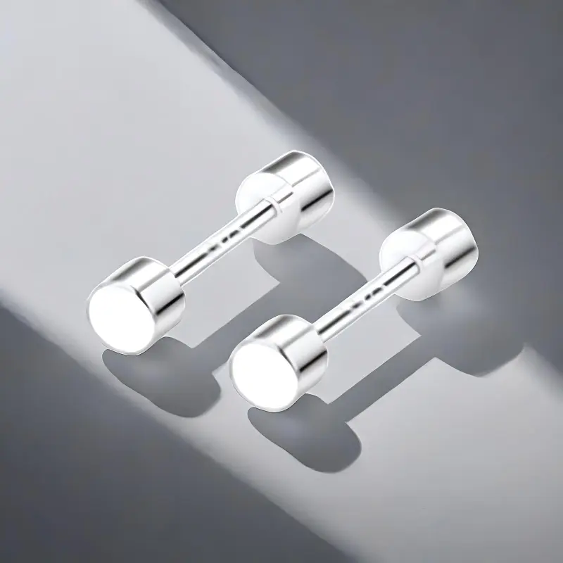 QIANFANGDAHUANGYE Alloy Stud Earrings Unisex-4