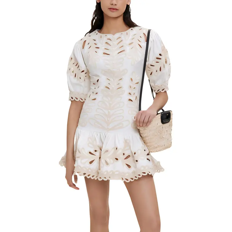 Maje Short Sleeved Dresses Women's Light Umber-2