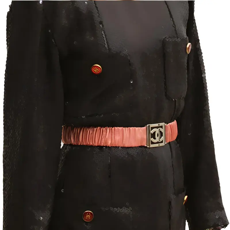 CHANEL Long-Sleeved Dresses Women's Black-3