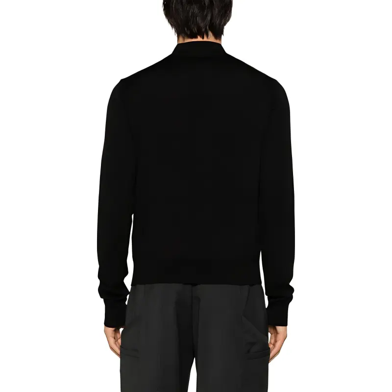 AMIRI Crystal Cable Knit Polo-2