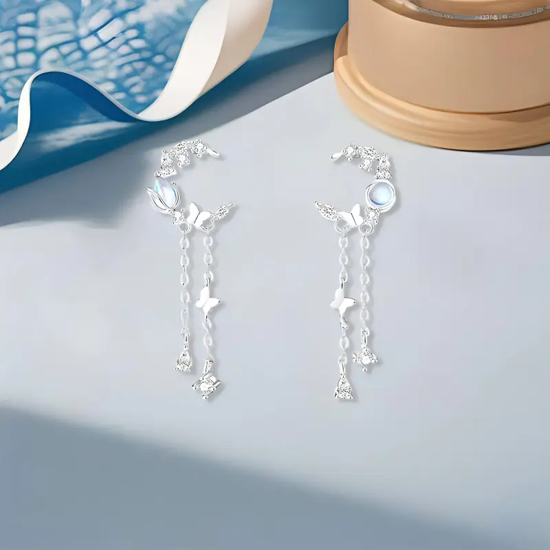 GIFU S925 Silver Earrings Women's-2