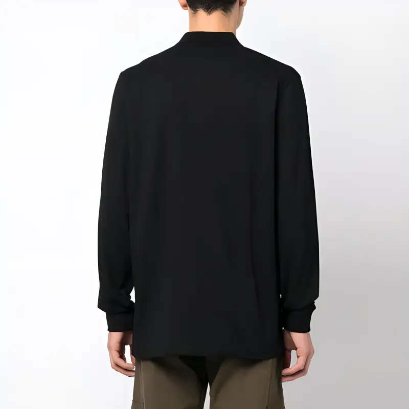 Y 3 Polo Shirts Men Black-2