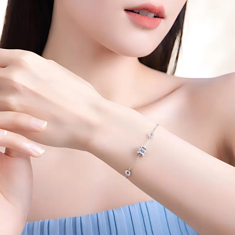 ZHOU LIU FU S925 Silver Bracelets Women's-4