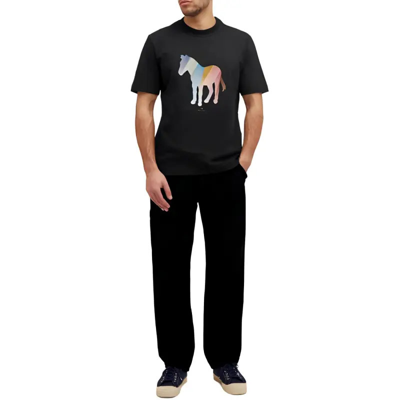 Paul Smith Zebra Printed Crewneck T Shirt-1