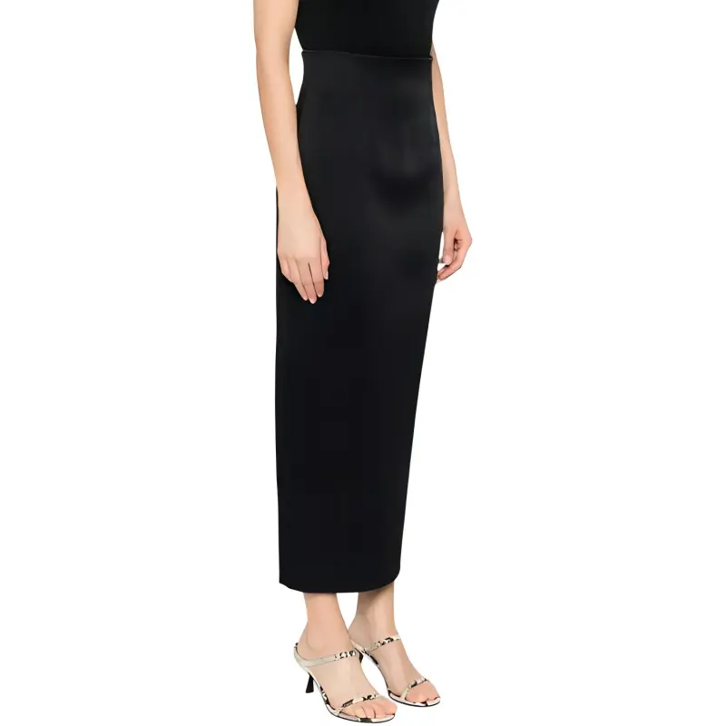 KHAITE The Loxley High Waisted Midi Skirt-2