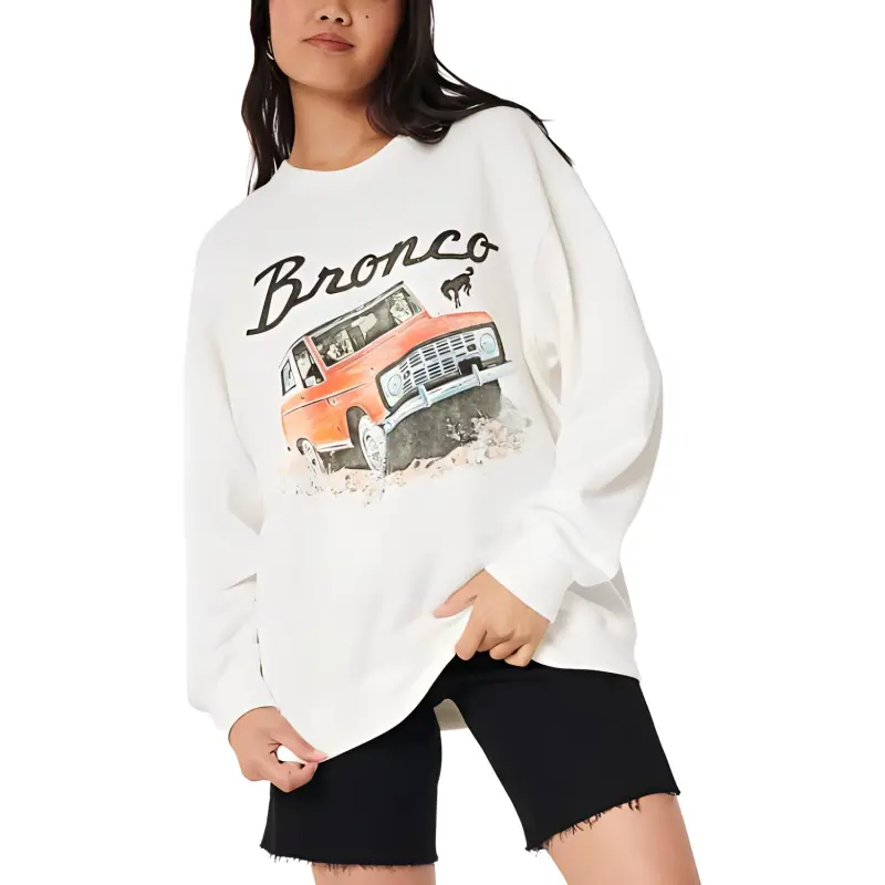Hollister Sweatshirts Unisex White-1