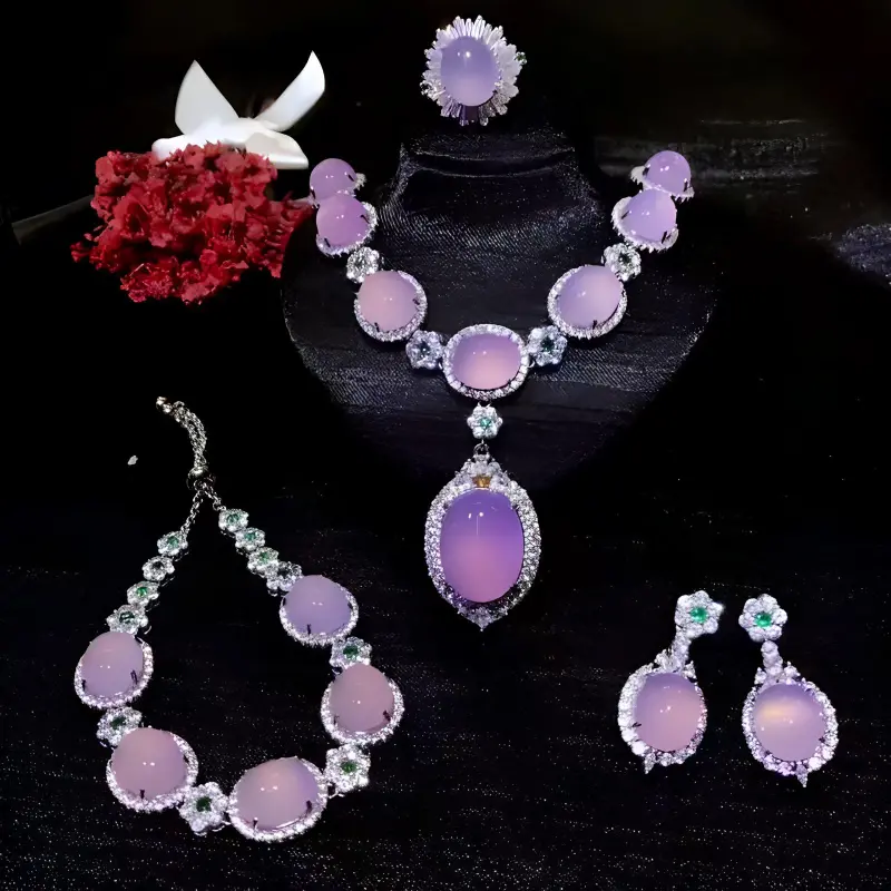 Grace Chalcedony Earrings Women's-2