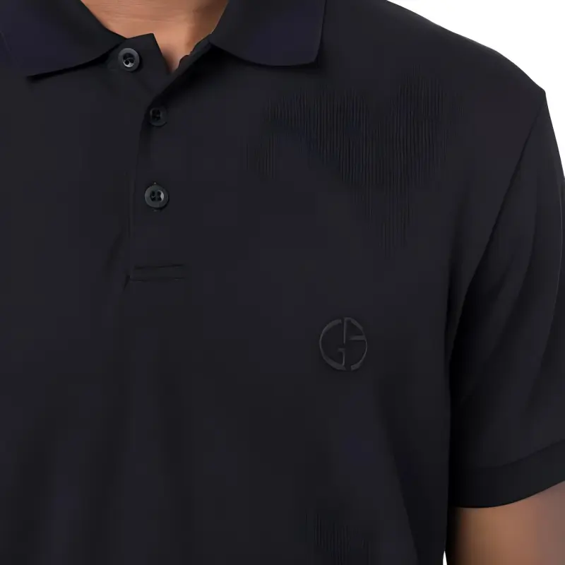 GIORGIO ARMANI Logo embroidered Polo Shirt-4