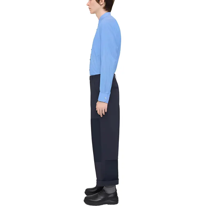 THEORY Designer Co authored Collection Casual Pants Men Mist Feel Cyan-3