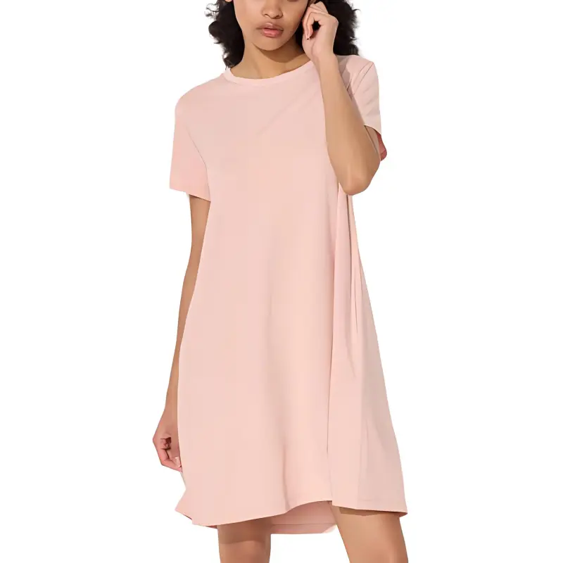UNIQLO Short-Sleeved Dresses Women's Pink-1