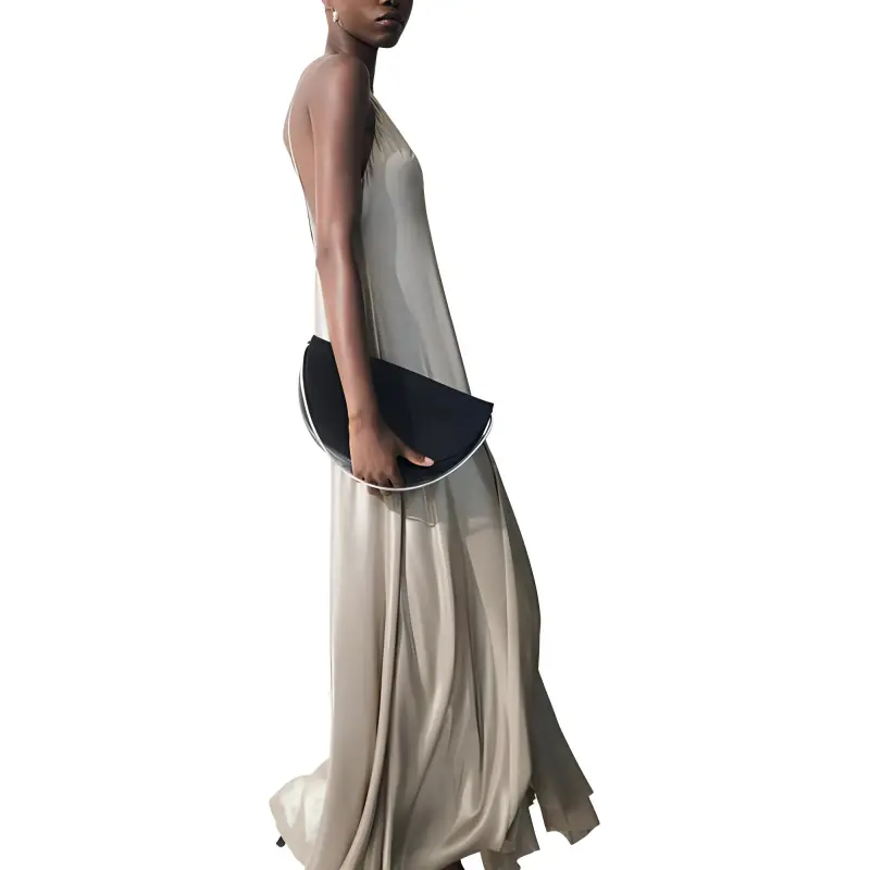 COS ATELIER Limited Series Slip Dresses Women's Silver-2