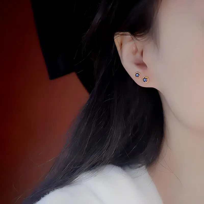 BLESSED BULLET Alloy Stud Earrings Women's-2