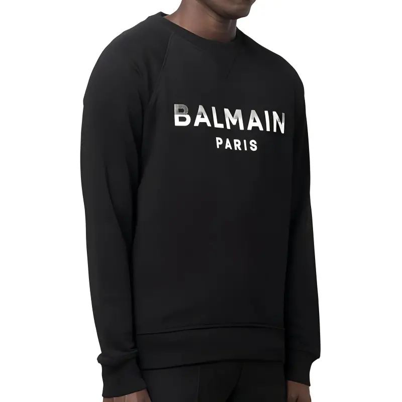 BALMAIN Logo Printed Crewneck Sweatshirt-1