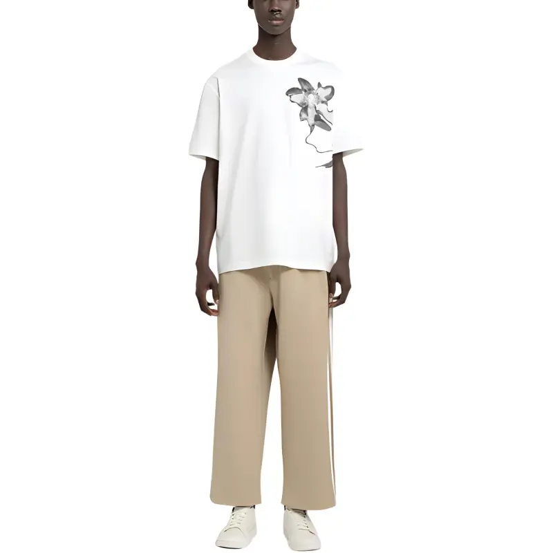 Y 3 Signature 3 Stripes Logo Drawstring Track Pants-5