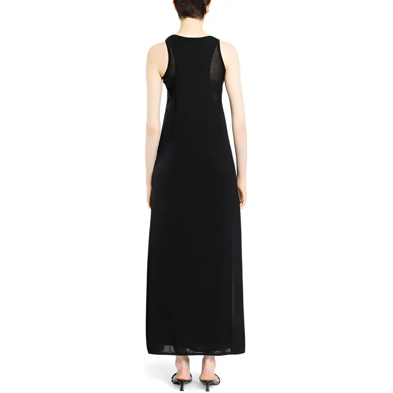 TOTEME Layered Knitted Maxi Dress-3