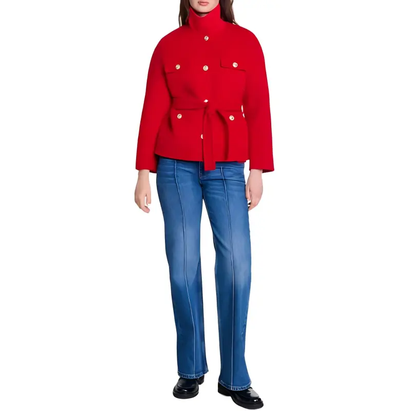 Maje Belted Coat-1