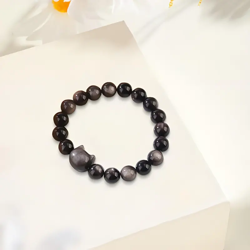 RboySe Obsidian Bracelets Unisex-4