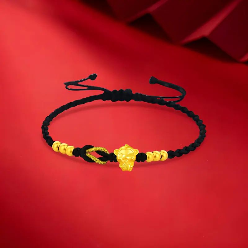 SINO GEM Gold Bracelet Unisex-17