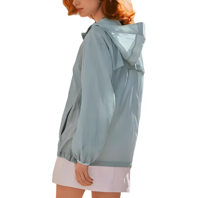 Skechers Jackets Coats Unisex Sky Gray Cyan-1