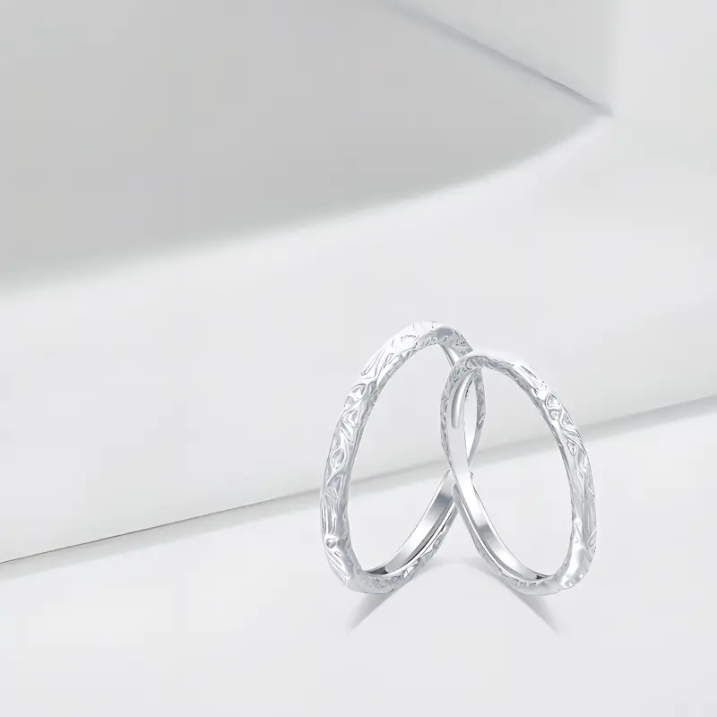 LUCA Sterling Silver Rings Unisex-6