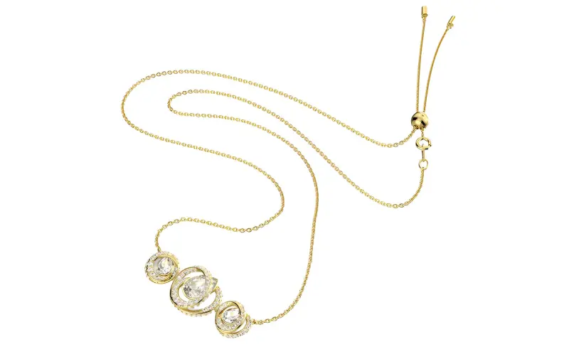 Swarovski Generation Faux Crystal Necklaces Women's Gold-1