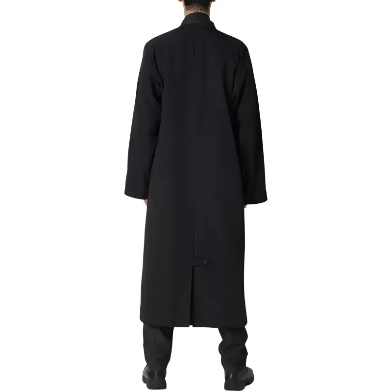 Yohji Yamamoto Grosgrain Lining Pt Raglan Coat-4