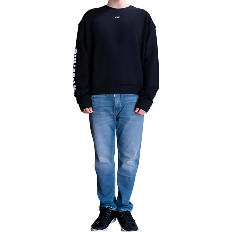 OFF WHITE Sweatshirts Men Black-2