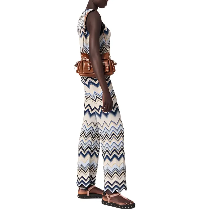 Maje Crochet Flared Trousers-3