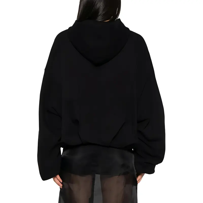 DRIES VAN NOTEN Hannett Bis Hoodie Black-1