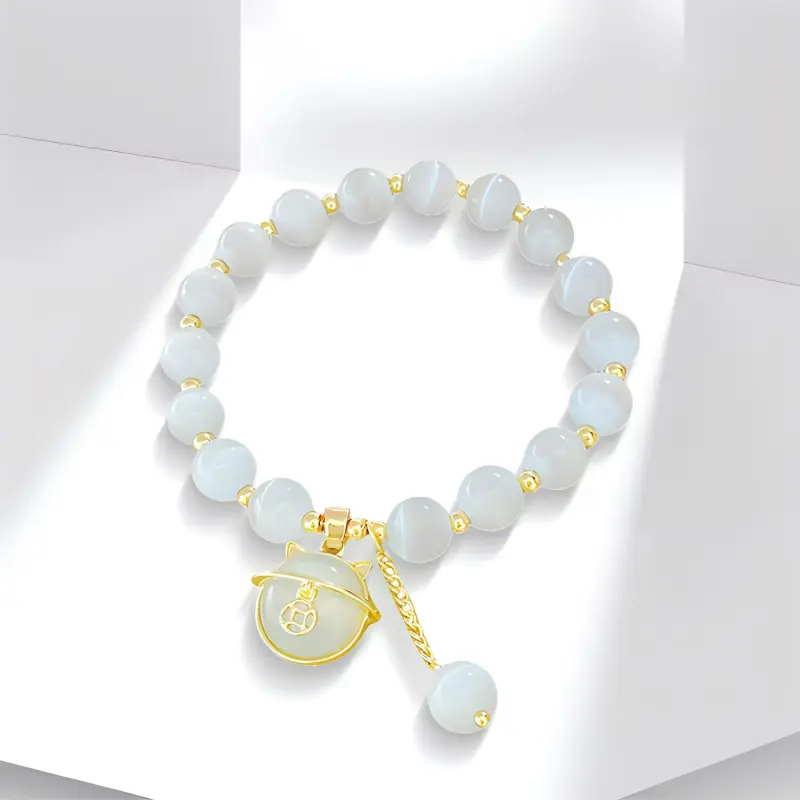 FUSSEM Cat's Eye Stone Bracelets Women's-3