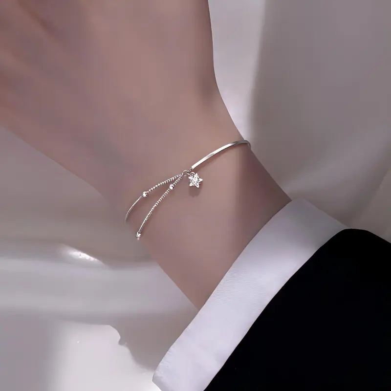 CHINA GOLD 925 Sterling Silver Bracelets Women's-1