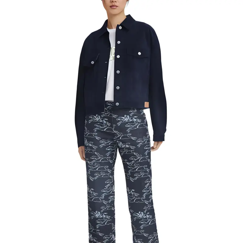 LONGCHAMP Jackets Coats Women's Marine Blue-1