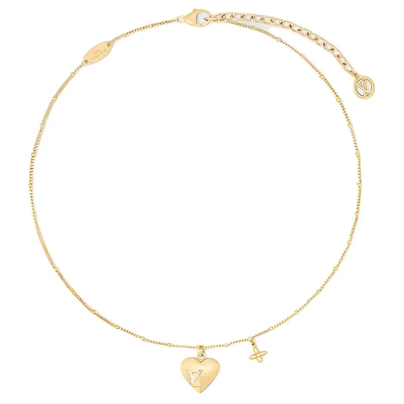 LOUIS VUITTON Blooming Heart Necklace-1