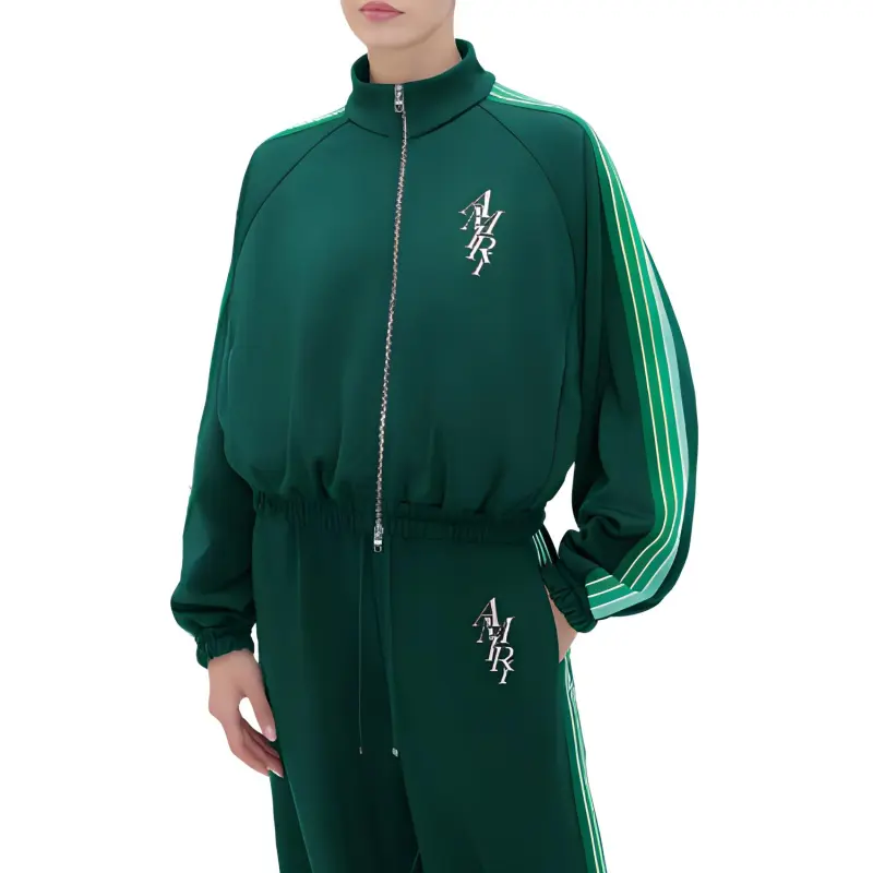 AMIRI Stack Track Jacket Jackets & Coats Women's Green-1