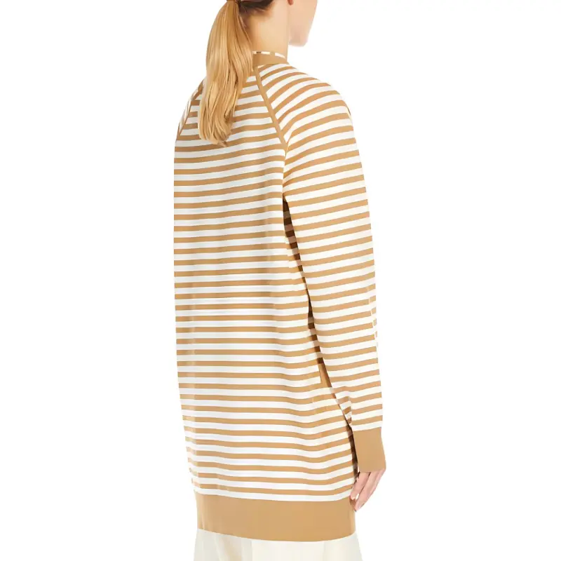 MaxMara Striped Patterned V Neck Cardigan-3