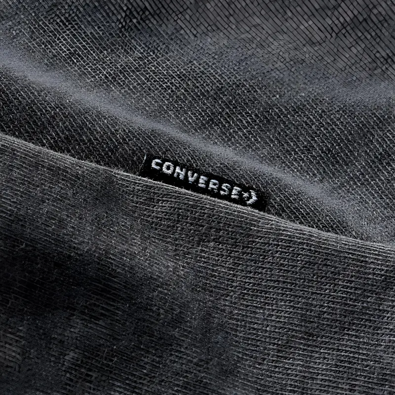 Converse Drop Shoulder Sleeve T-Shirt Men's Black-3