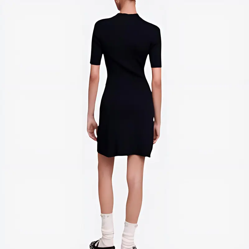 Maje Short Sleeved Dresses Women's Black-2