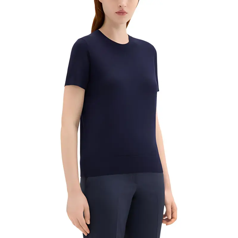 THEORY Shortsleeved Knitted Top-2