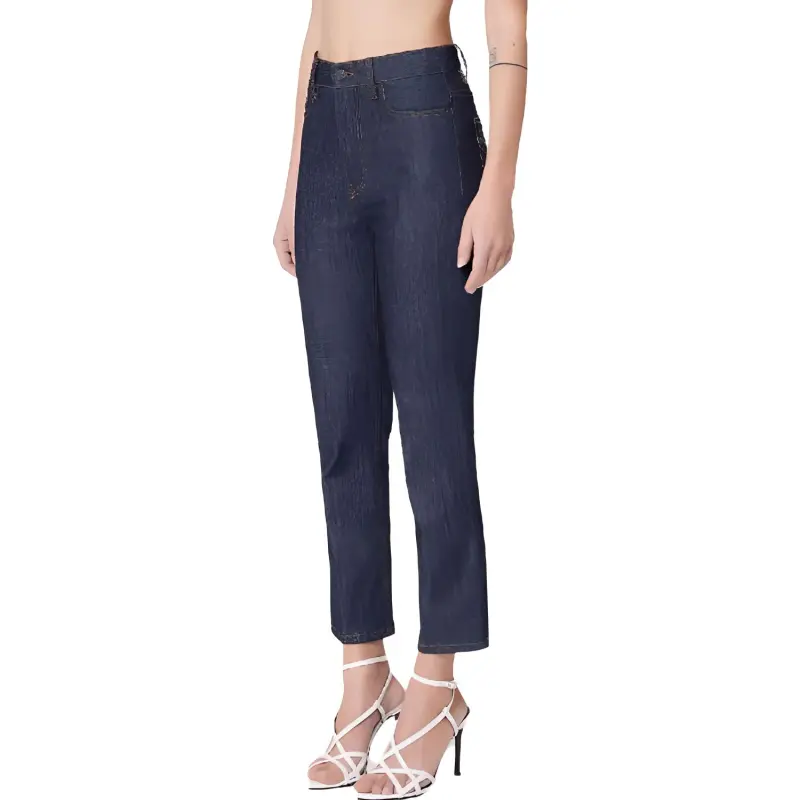 AMIPARIS Paris High Waist Cropped Slim Cut Jeans-4