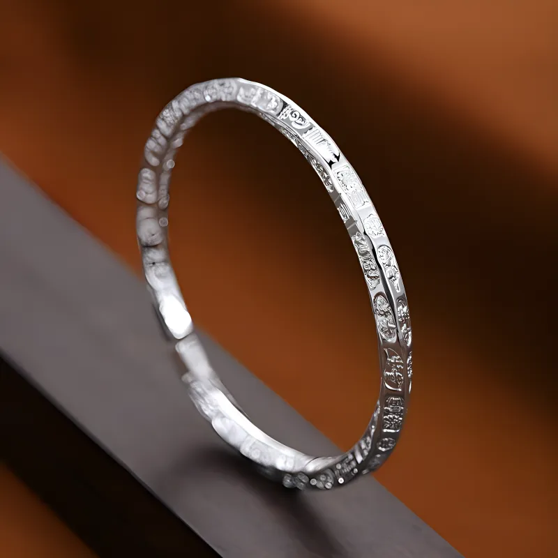 Centennial Chuanqi Pure Silver 9999 Bangles Unisex-2