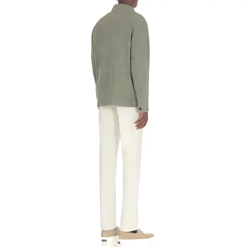 PESERICO Four Pockets Straight Hem Shirt-2