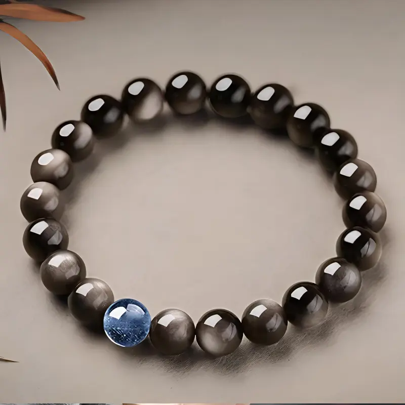 Yi Mingju Obsidian Bracelets Unisex-2