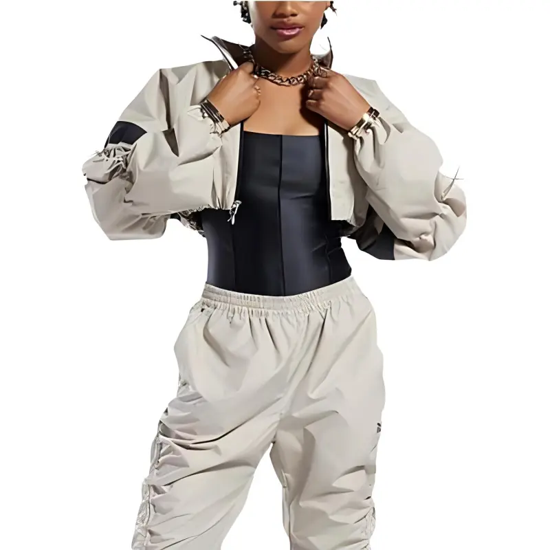Reebok x Cardi B Cropped Coats Women's White-1