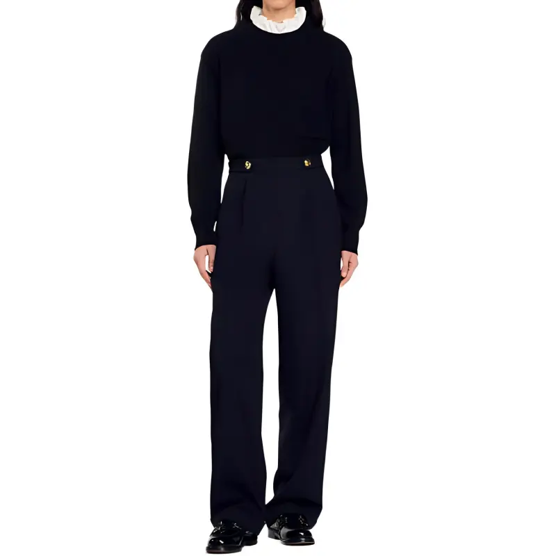 Sandro High waist Tailored Trousers-1