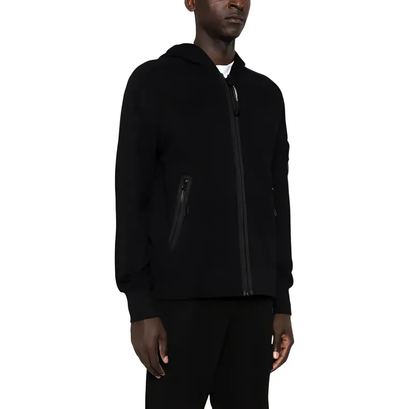 C.P.Company Lens detailed Cotton Hoodie-3