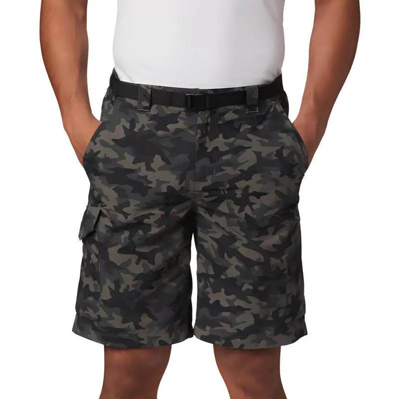 Columbia Casual Shorts Men Green Camouflage-1
