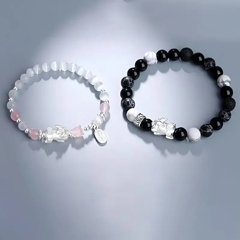 Zhongzhao Jewelry Obsidian Jade Bracelets Unisex-5